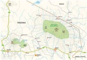 map of  Arusha Airport in Tanzania
